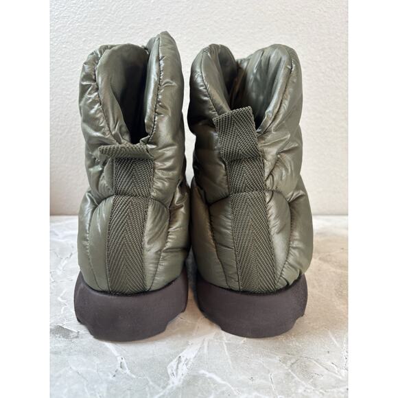 Piumestudio Luna‎ Green Pillow Boot Womens 40 Evereve Ankle Bootie Vegan New - Picture 2 of 6